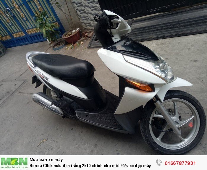Honda Click màu đen trắng 2k10 chính chủ mới 95% xe đẹp máy êm chạy nhẹ vọt lợi xăng