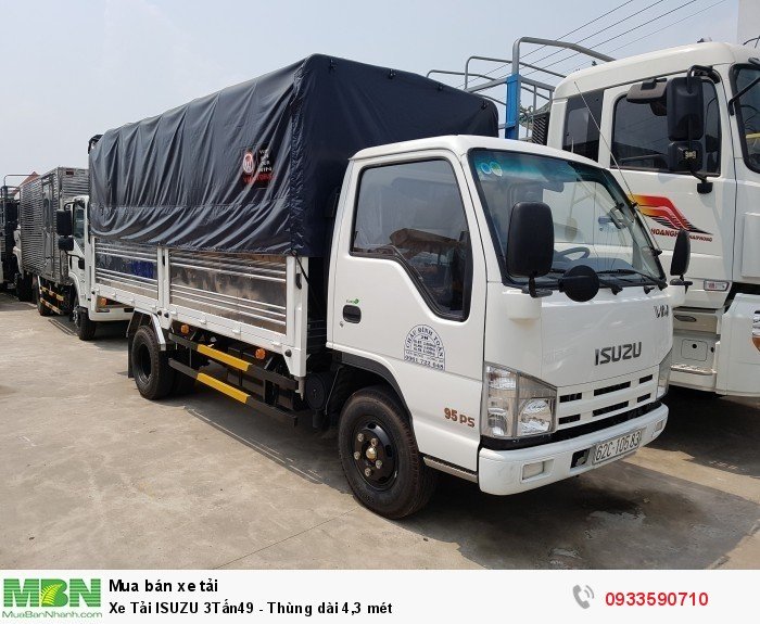 Bán Trả Góp Xe Tải ISUZU 3,49 tấn - Thùng dài 4,3 mét