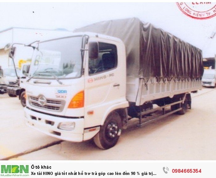 Xe tải HINO giá tốt nhất hỗ trơ trả góp cao lên đến 90 % giá trị xe