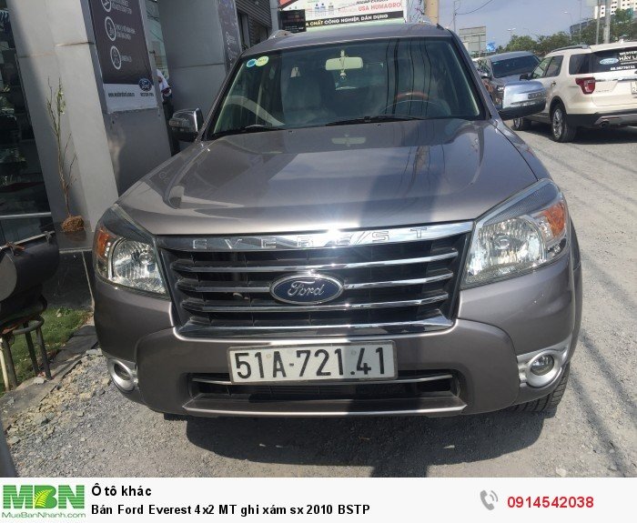 Bán Ford Everest 4x2 MT ghi xám sx 2010 BSTP