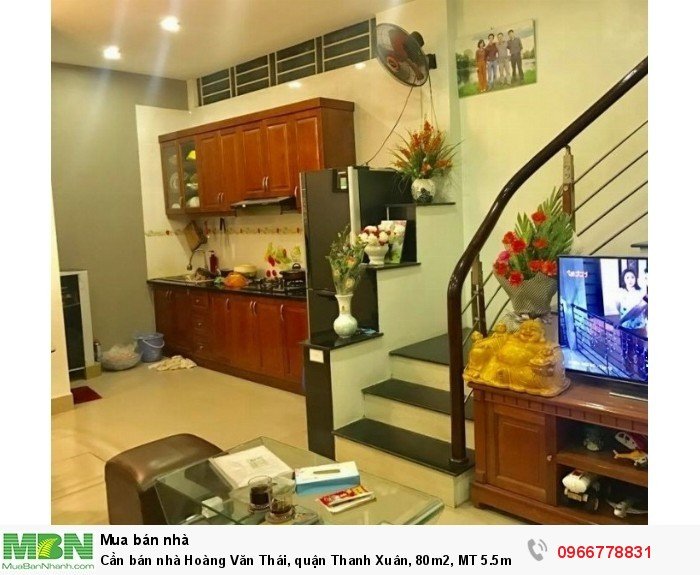 Cần bán nhà Hoàng Văn Thái, quận Thanh Xuân, 80m2, MT 5.5m, ô tô vào nhà.