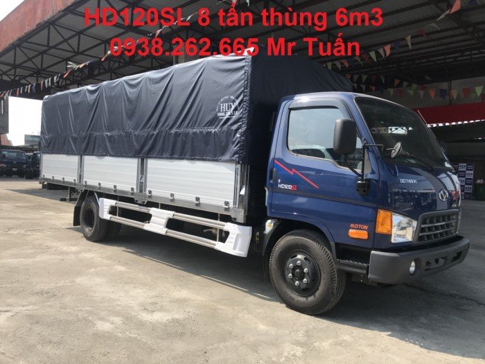 Xe tải HD120sl 8 tấn thùng kín