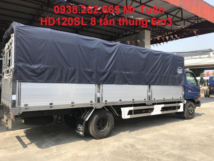 Xe tải HD120sl 8 tấn thùng kín