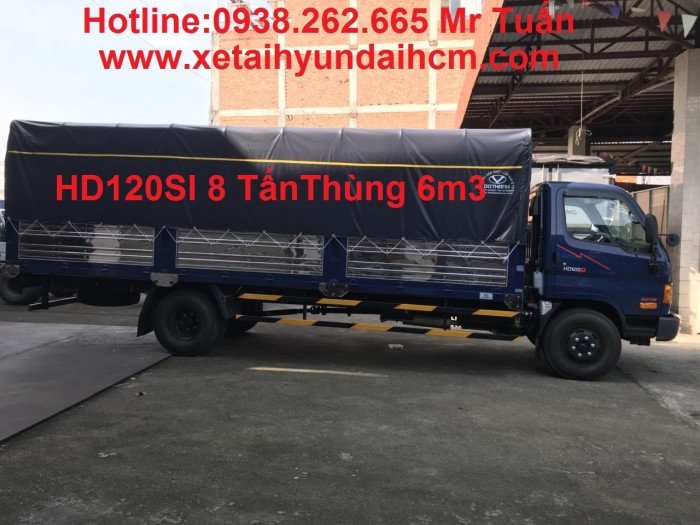 Xe tải HD120sl 8 tấn thùng kín