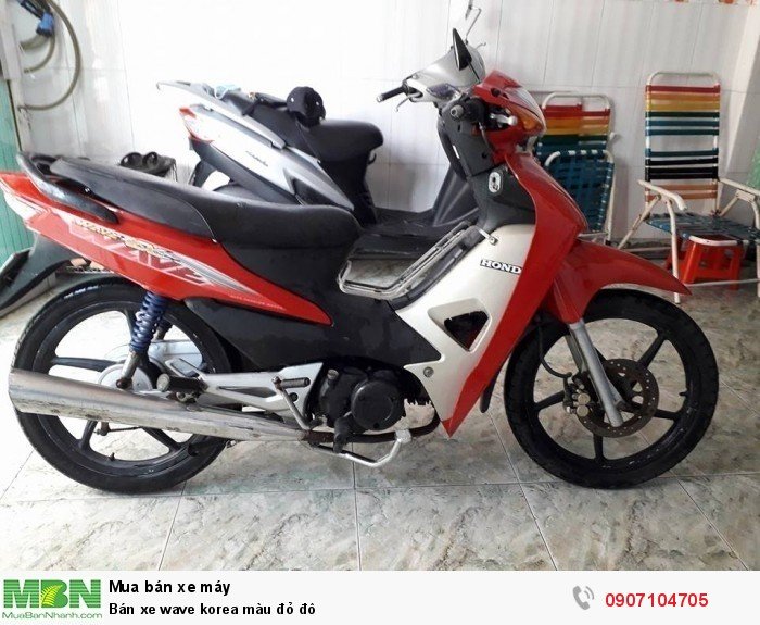 Bán xe wave korea màu đỏ đô