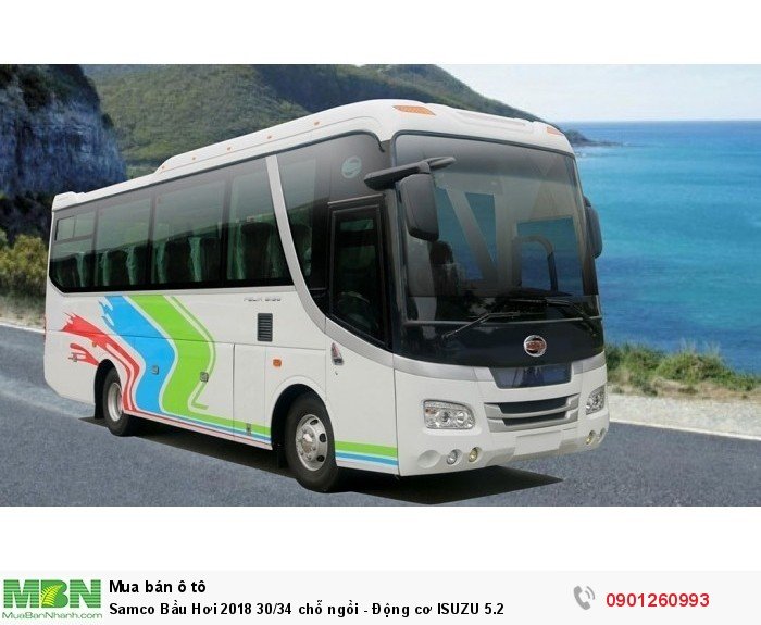 Samco Bầu Hơi 2018 30/34 chỗ ngồi - Động cơ ISUZU 5.2
