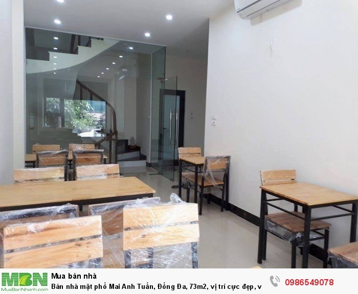 Bán nhà mặt phố Mai Anh Tuấn, Đống Đa, 73m2, vị trí cực đẹp, view trọn hồ Hoàng Cầu