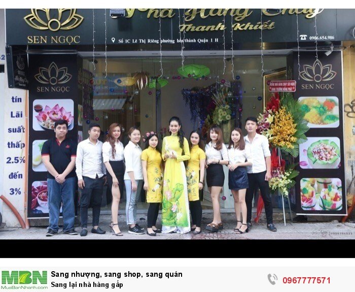 Sang lại nhà hàng gấp