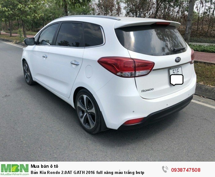 Bán Kia Rondo 2.0AT GATH 2016 full xăng màu trắng bstp