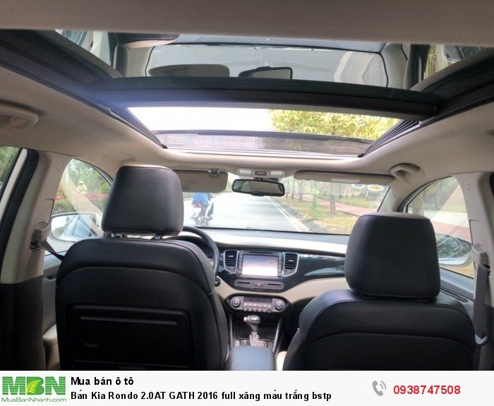 Bán Kia Rondo 2.0AT GATH 2016 full xăng màu trắng bstp