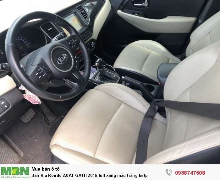 Bán Kia Rondo 2.0AT GATH 2016 full xăng màu trắng bstp