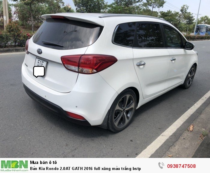 Bán Kia Rondo 2.0AT GATH 2016 full xăng màu trắng bstp