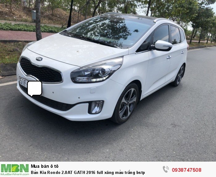Bán Kia Rondo 2.0AT GATH 2016 full xăng màu trắng bstp
