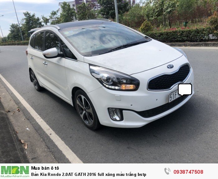 Bán Kia Rondo 2.0AT GATH 2016 full xăng màu trắng bstp