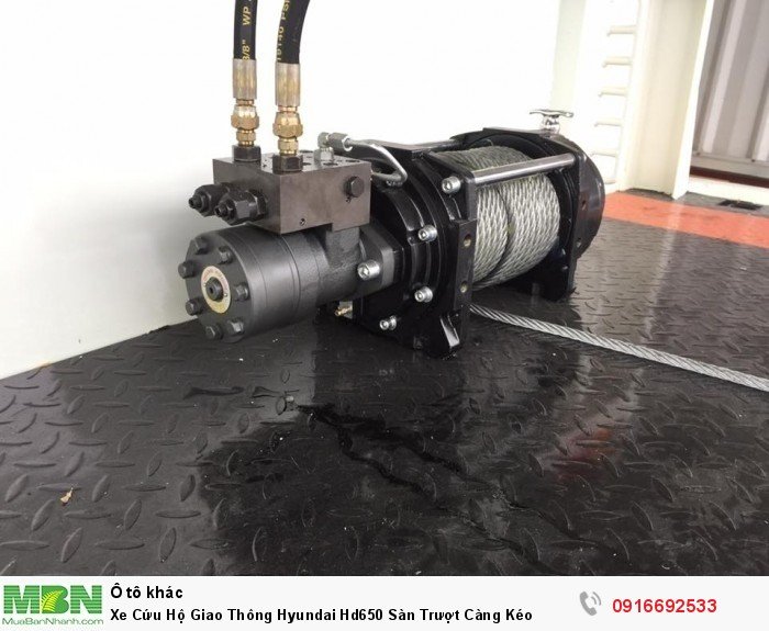 Xe Cứu Hộ Giao Thông Hyundai Hd650 Sàn Trượt Càng Kéo