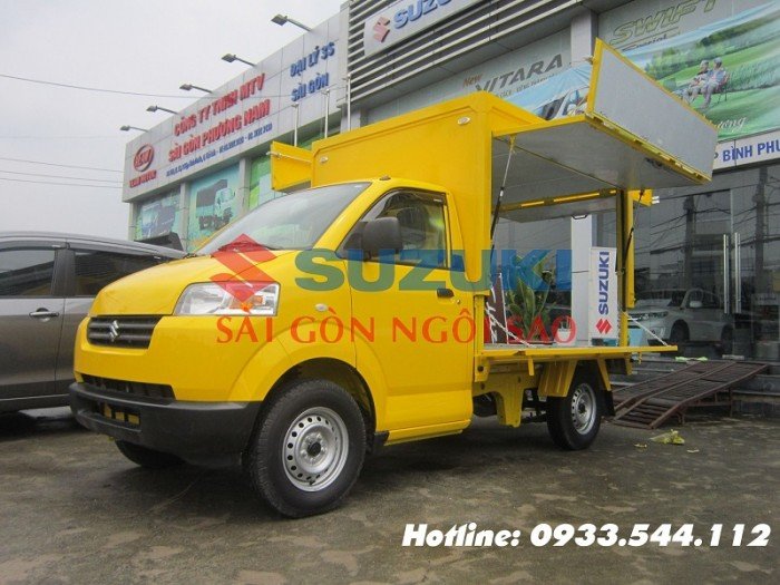 Xe Tải Suzuki Thùng Cánh Dơi Chạy Giờ Cấm Tải