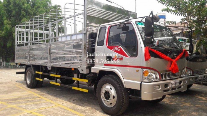 Jac 8 tấn, xe jac 8t4, tặng 100% phí trước bạ thùng dài 7300 * 2300 * 2275