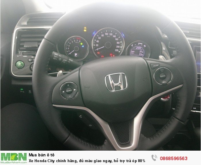 Xe Honda City chính hãng, đủ màu giao ngay, hỗ trợ trả óp 80% lãi suất ưu đãi.
