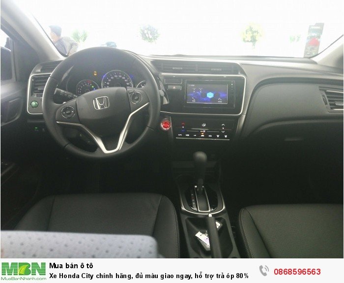 Xe Honda City chính hãng, đủ màu giao ngay, hỗ trợ trả óp 80% lãi suất ưu đãi.