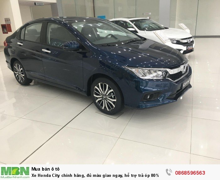 Xe Honda City chính hãng, đủ màu giao ngay, hỗ trợ trả óp 80% lãi suất ưu đãi.