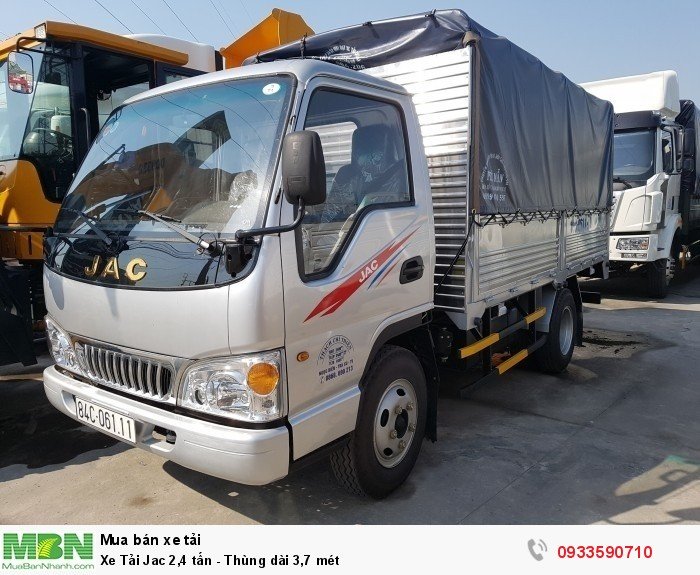 Bán trả góp Xe Tải Jac 2,4 tấn - Thùng dài 3,7 mét