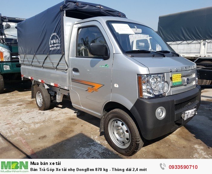Bán Trả Góp Xe tải nhẹ DongBen 870 kg - Thùng dài 2,4 mét