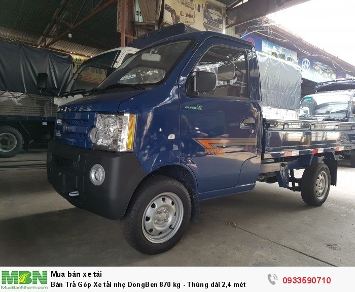 Bán Trả Góp Xe tải nhẹ DongBen 870 kg - Thùng dài 2,4 mét