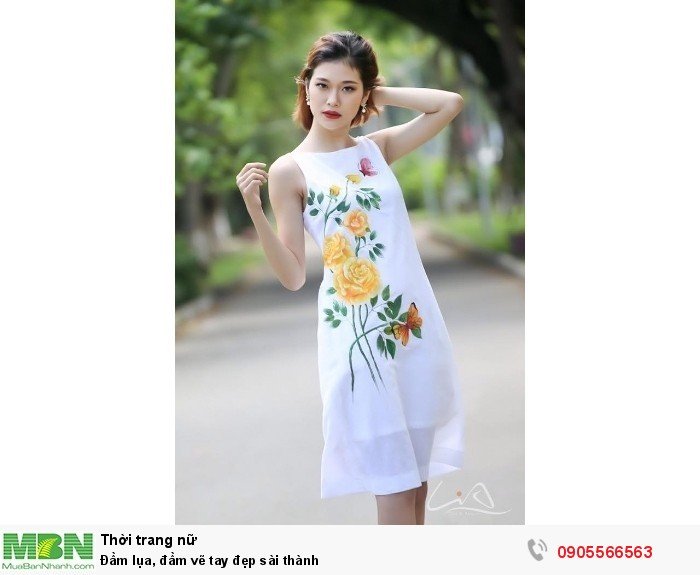 Đầm Lụa, Đầm Vẽ Tay Đẹp Sài Thành Mới 100%, Giá: 1.290.000Đ, Gọi: 0905 5665  63, Hải Châu - Đà Nẵng, Id-90191100