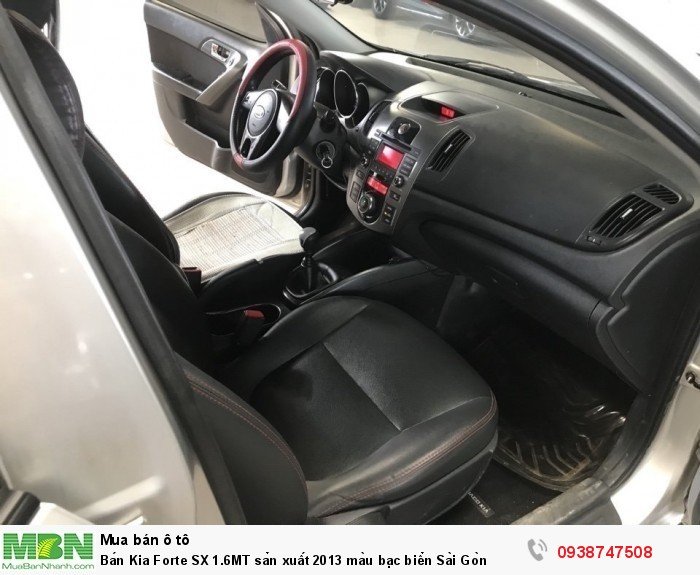 Bán Kia Forte SX 1.6MT sản xuất 2013 màu bạc biển Sài Gòn