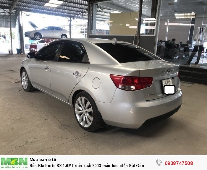 Bán Kia Forte SX 1.6MT sản xuất 2013 màu bạc biển Sài Gòn