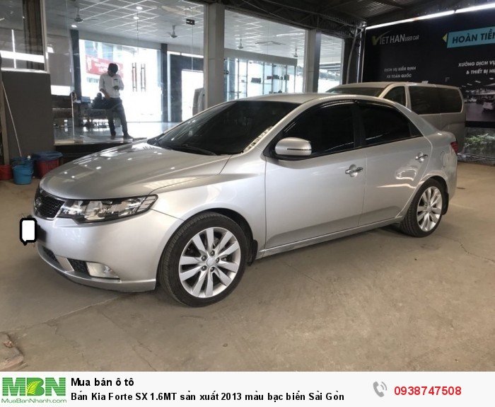 Bán Kia Forte SX 1.6MT sản xuất 2013 màu bạc biển Sài Gòn