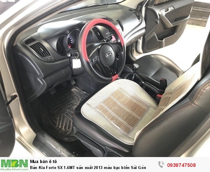 Bán Kia Forte SX 1.6MT sản xuất 2013 màu bạc biển Sài Gòn