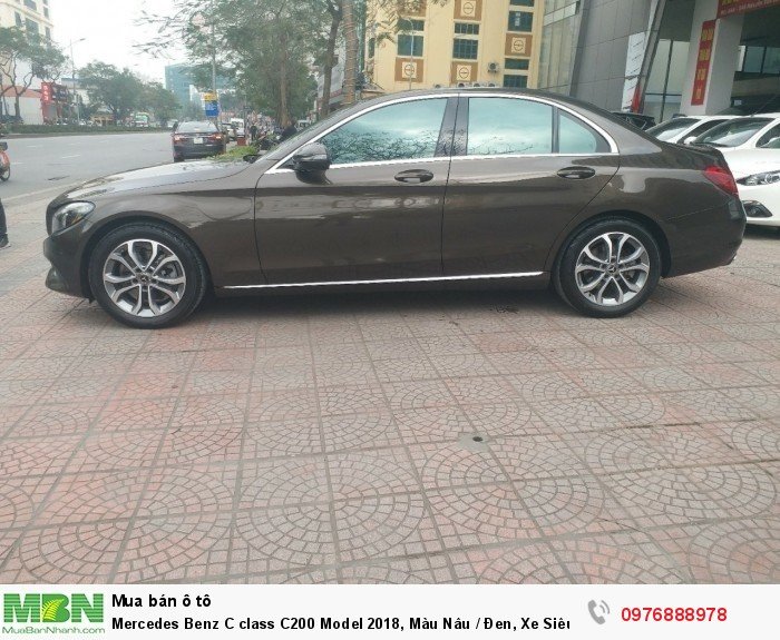 Mercedes Benz C class C200 Model 2018, Màu Nâu / Đen, Xe Siêu Lướt