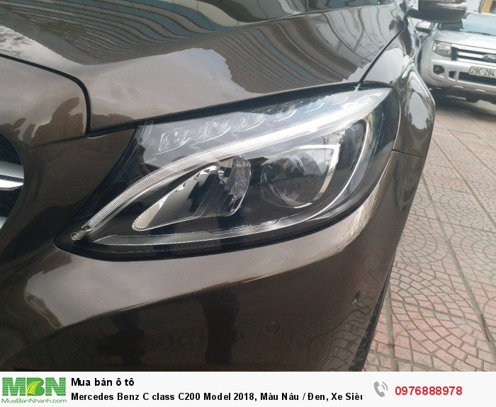 Mercedes Benz C class C200 Model 2018, Màu Nâu / Đen, Xe Siêu Lướt