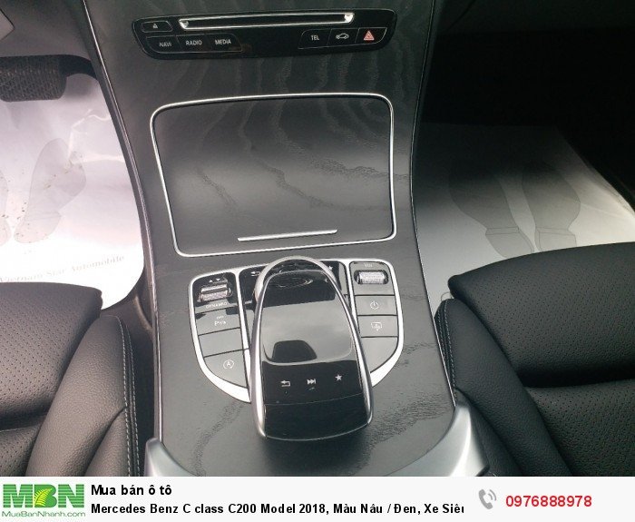 Mercedes Benz C class C200 Model 2018, Màu Nâu / Đen, Xe Siêu Lướt