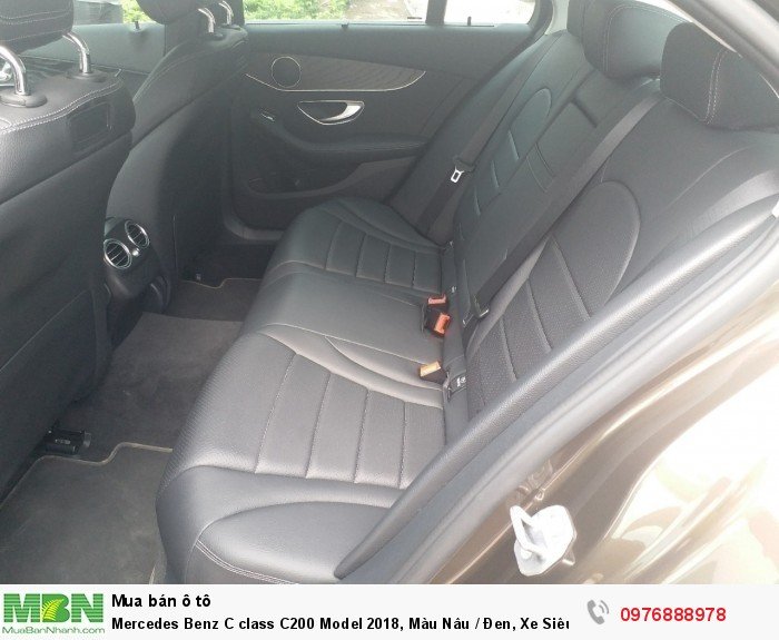 Mercedes Benz C class C200 Model 2018, Màu Nâu / Đen, Xe Siêu Lướt