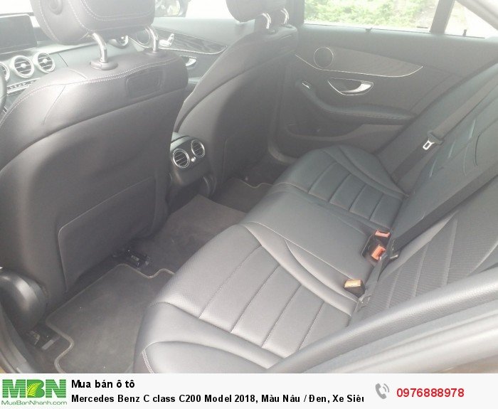 Mercedes Benz C class C200 Model 2018, Màu Nâu / Đen, Xe Siêu Lướt
