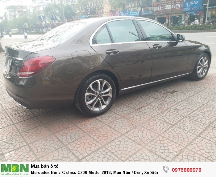 Mercedes Benz C class C200 Model 2018, Màu Nâu / Đen, Xe Siêu Lướt