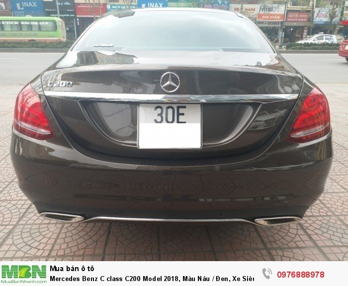 Mercedes Benz C class C200 Model 2018, Màu Nâu / Đen, Xe Siêu Lướt