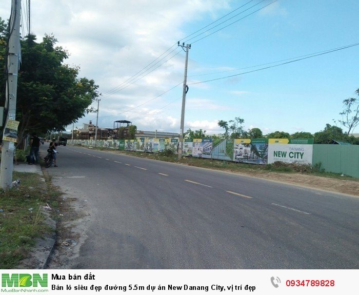 Bán lô siêu đẹp đường 5.5m dự án New Danang City, vị trí đẹp