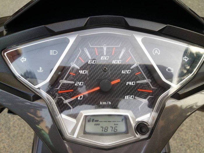 Honda Air Blade 125 Fi Xám Đen 2016 Remote Bản Cao Cấp Tem Hoa Văn Odo 7000Km