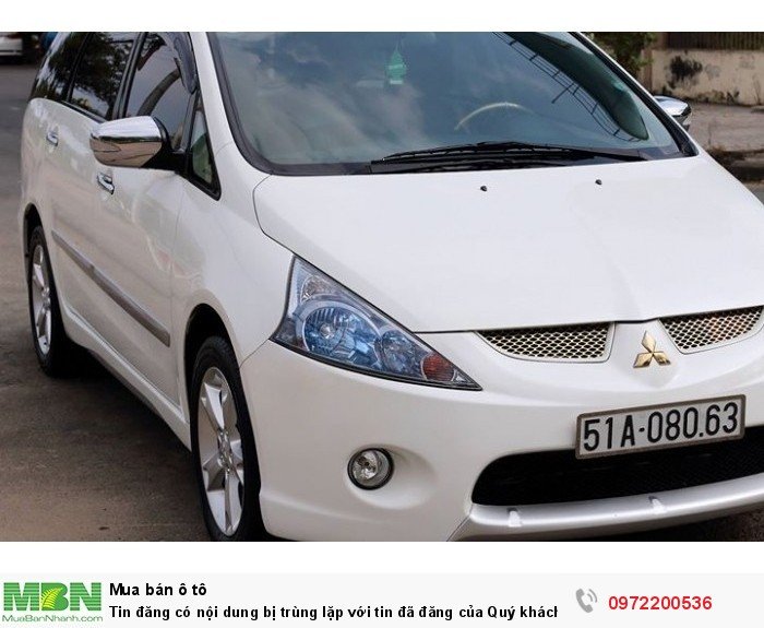 Bán Mitsubishi Grandis đời 2011 màu trắng form cuối đẹp lắm