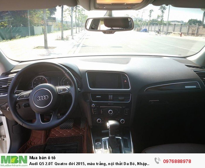 Audi Q5 2.0T Quatro đời 2015, màu trắng, nội thất Da Bò, Nhập Khẩu Đức