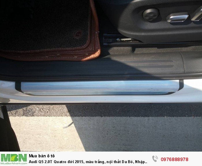 Audi Q5 2.0T Quatro đời 2015, màu trắng, nội thất Da Bò, Nhập Khẩu Đức