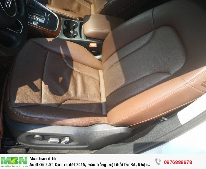 Audi Q5 2.0T Quatro đời 2015, màu trắng, nội thất Da Bò, Nhập Khẩu Đức