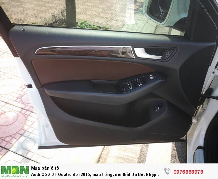 Audi Q5 2.0T Quatro đời 2015, màu trắng, nội thất Da Bò, Nhập Khẩu Đức