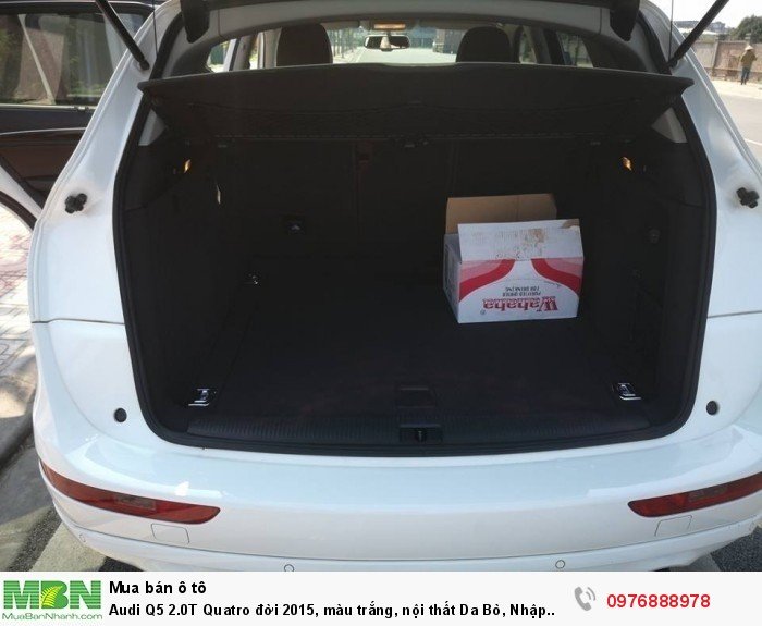 Audi Q5 2.0T Quatro đời 2015, màu trắng, nội thất Da Bò, Nhập Khẩu Đức