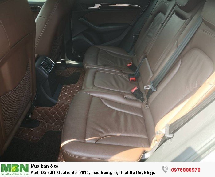 Audi Q5 2.0T Quatro đời 2015, màu trắng, nội thất Da Bò, Nhập Khẩu Đức