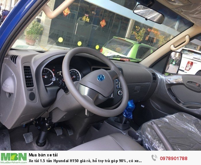 Xe tải 1.5 tấn Hyundai H150 giá rẻ, hỗ trợ trả góp 90%, có xe giao ngay