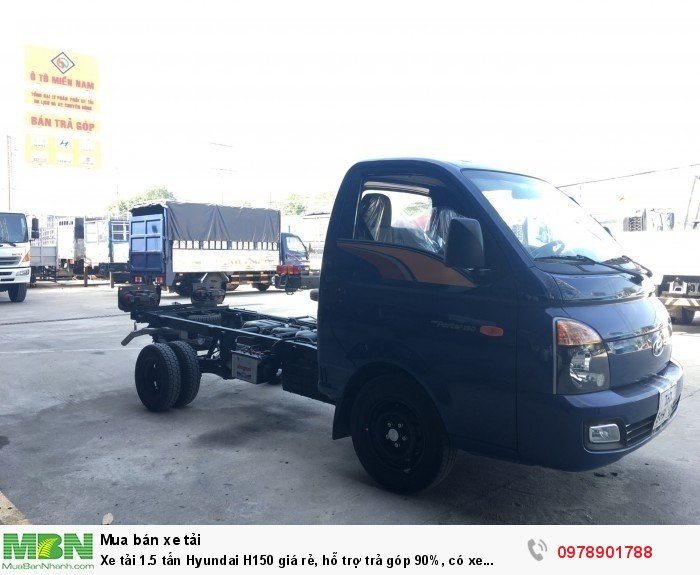 Xe tải 1.5 tấn Hyundai H150 giá rẻ, hỗ trợ trả góp 90%, có xe giao ngay
